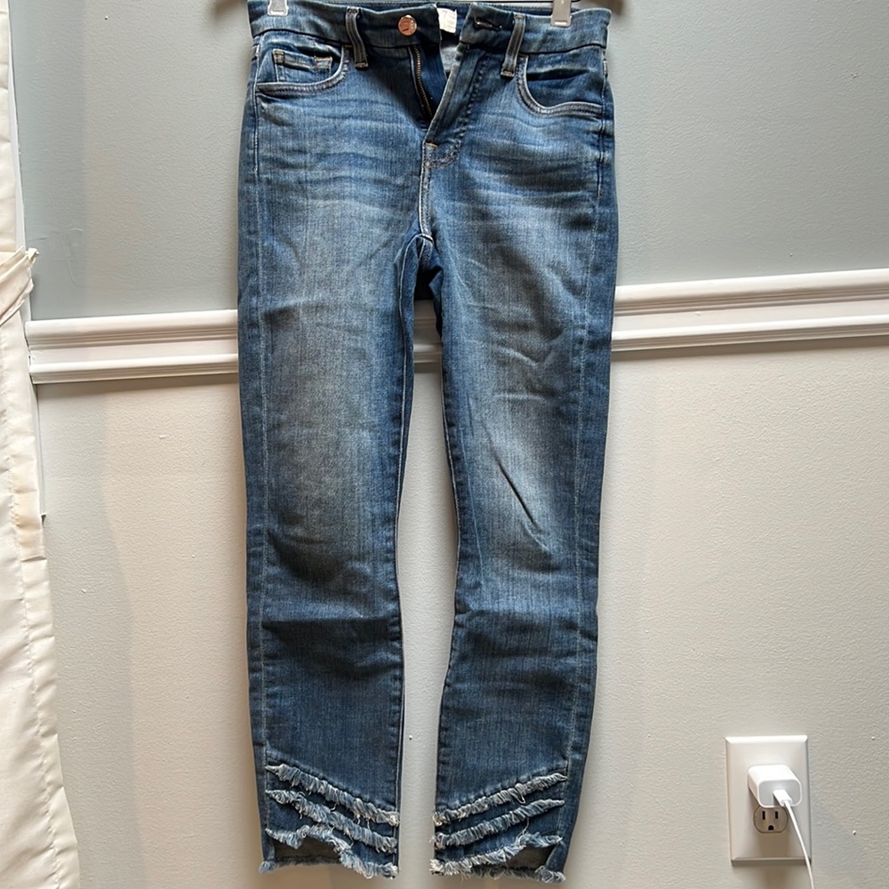 Jen 7 by 7 for all mankind size 0 ankle jeans